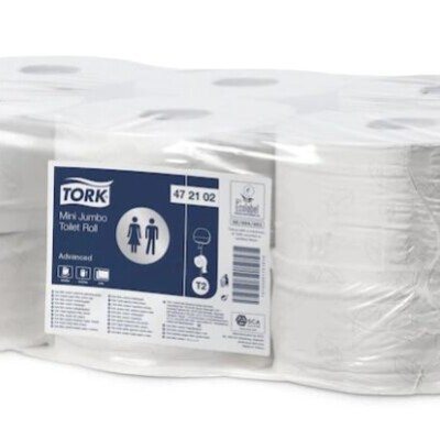 Mini Jumbo Toilettenpapier Advanced T2 2-Lagen Weiß